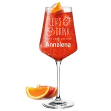 Aperitifglas Aperol Spritz Glas mit Gravur Weinglas Geschenkidee Geburtstag