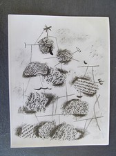 Willi Baumeister originales großes Vintage Foto  Titel = Sonnenfiguren