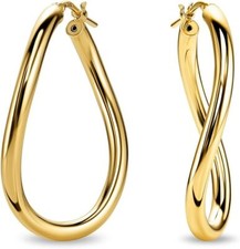 Miore Damen Creolen Ohrringe