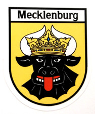 Souvenir-Aufkleber Mecklenburg