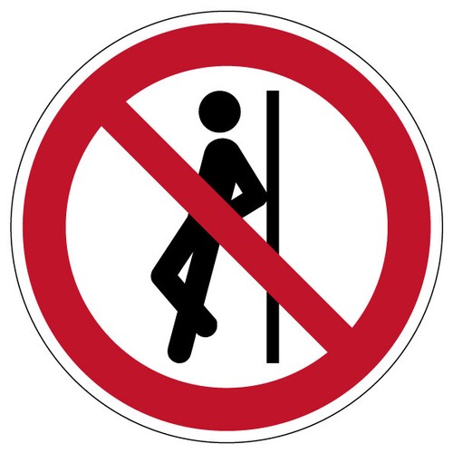 Aufkleber zeichen gegenlehnen - aufkleber, "gegenlehnen
