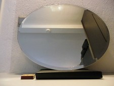 Kristall Badspiegel, Flurspiegel, Garderobenspiegel, oval; 50 x 60 cm