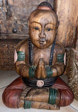 Buddha Massivholz geschnitzt