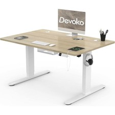 Höhenverstellbarer Schreibtisch Stehpult Elektrischer Computertisch 120x80 Typ-C