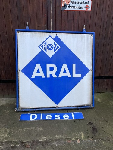 Aral emailleschild - aral,