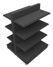 Mittelraumgondel Gondelregal Metallregal Kiosk Regal Tego EDEN 145x100 cm Böden 