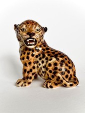 Vintage Skulptur Leopard by