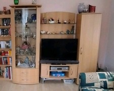 Schrank Wohnwand Ohne Deko Anbauwand