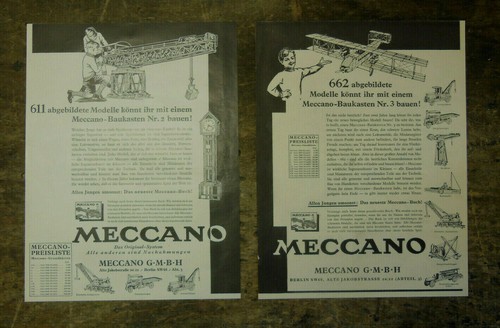 Meccano baukasten anzeige - meccano,