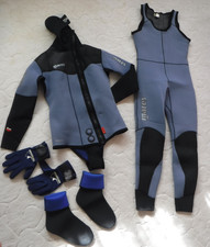 Mares  5 mm Neopren Taucheranzug Wassersportanzug 2-tlg. - Gr. M + Schuhe Gr. 43