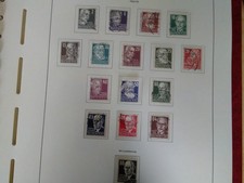 DDR 1952 Mi 327-341 gestempelt Persönlichkeiten mit 80 Pfg Lackpapier