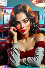 Blechschild aus Alu Retro