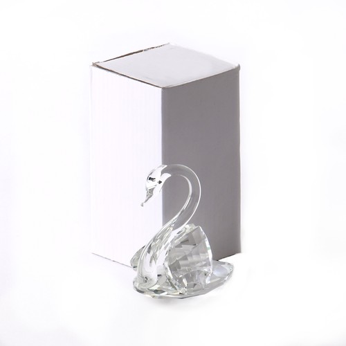 Glasfigur schwan groß - glasfigur,