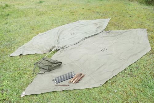 Typ ww2 zelt 2x zeltbahn - typ,