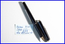 1970's GEHA 726 Kolben Füller Goldschwinge in Schwarz & Gold mit OBB Gold Feder