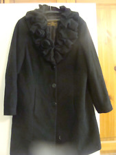Wool and Cashmere Mantel Gr. L schwarz Kaschmirmischung