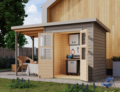 Gartenhaus holz 14mm - holz,