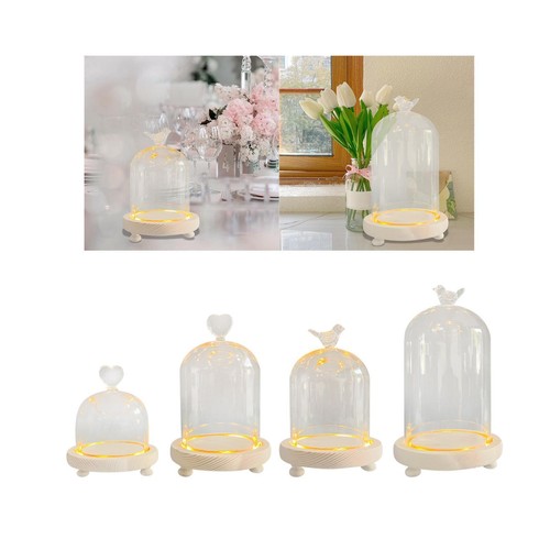 Cloche kuppel aus klarem glas - aus,