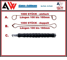 1mm Betonbindedraht einfach / doppelt 100 120 140 160 mm verkupfert/Drillapparat
