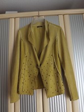 BIBA;BLAZER;CARDIGAN;GELB;SENF;NIETEN;GR.36;NEU;TOLL!!!