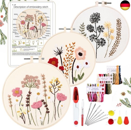 Stickerei set anfänger - set,