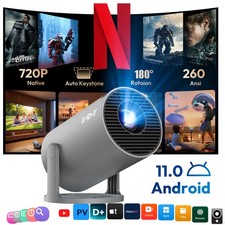 2025 NEU Beamer Projektor 4K UHD WiFi Bluetooth Android TV Heimkino Mini Tragbar