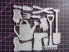 Stanzschablonen,Gartenwerkzeug, Gummisiefel , Gießkanne  usw. mehrtlg.