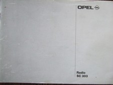 Opel Autoradio SC 303 Bedienungsanleitung original