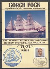 Geb 62) Schiffe: GORCH FOCK, Segelschulschiff der Bundesmarine ! 2 Scans !