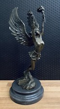 Bronzefigur engel mit fackel - engel,