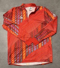 PUMA Herren Vintage Retro Fahrrad Trikot Jersey Radfahren Bike Radsport Grösse L