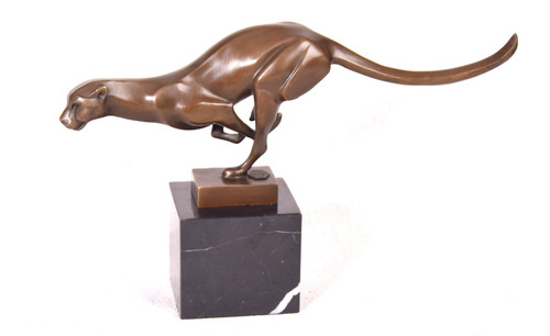 Bronze skulptur panther puma - skulptur,