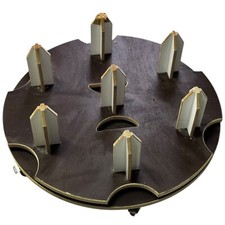 Drehbare Folienhalterung mit Rollen Plotterfolien Druckfolien Werbetechnik