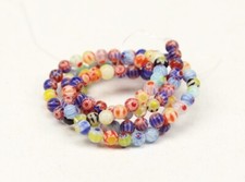100 Stk. Millefiori Glasperlen