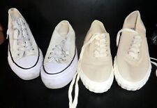 VTY Plattform Chucks weiß + H&M Leinensneaker beige Gr 38 Doppelpack used