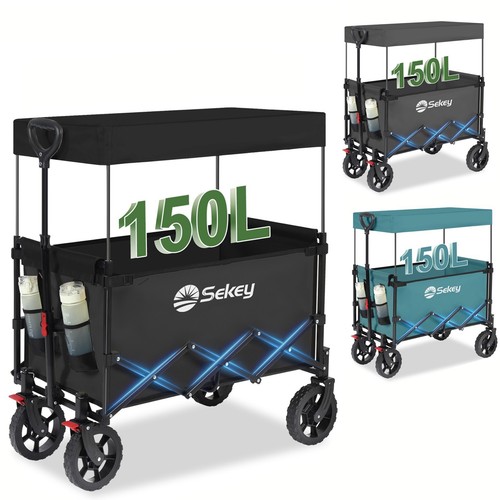 Bollerwagen mit dach faltbar - mit,