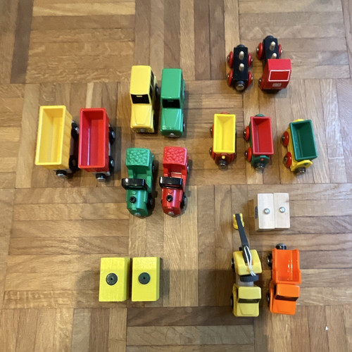 Brio holz baufahrzeuge set - holz-baufahrzeuge,