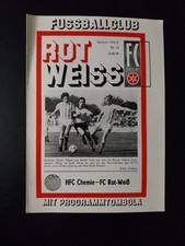 Fußballprogramm FC Rot-Weiss Erfurt- HFC Chemie 9.6.79