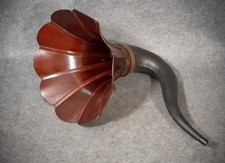 Edison Phonograph : "Morning Glory" Holztrichterprojekt in s. schönem Zustand
