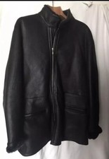 Salgado by Atlantis Herren Lammfell Jacke Neu Gr XXL AzA 65 Schwarz