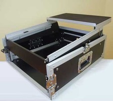 Laptop Kombicase 4/10 HE Nootebook Winkelrack L-Rack mit Laptop Ständer DJ Rack