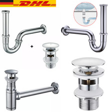 POP-UP Waschtisch Ablaufventil Ablaufgarnitur mit Überlauf Waschbecken Abfluss