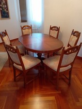 Esstisch rund/oval  6 Personen mit Stühlen