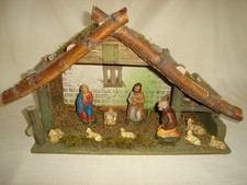 Sehr alte Krippe Handgemacht