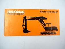 Hanomag M40 M60 R60 R70LC R70 R100 Hydraulikbagger Prospekt m. techn. Daten 1970