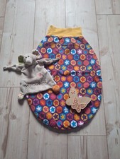2er Set Schlafsack Pucksack Mädchen / Junge Unisex Gr. 60cm (50/56) Handmade 