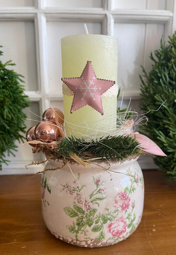 Hand-Made*Adventsgesteck*Weihn