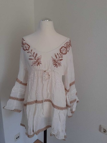 Boho krinkelbluse bestickte - boho, krinkelbluse,