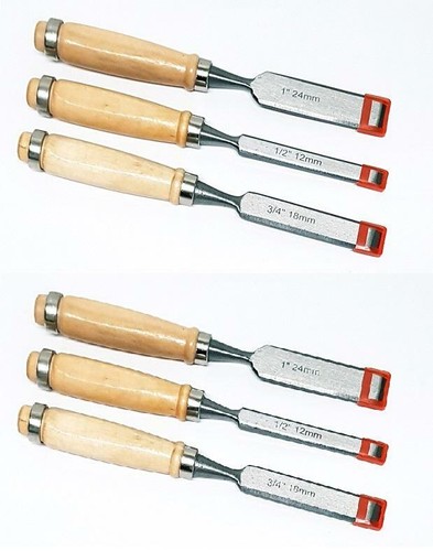 Holzmeißel set 3tlg - set, (2x)