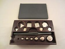 TH GEWICHTE FEINGEWICHTE SET APOTHEKE GOLDSCHMIED UdSSR BAKELIT ETUI ALT VINTAGE